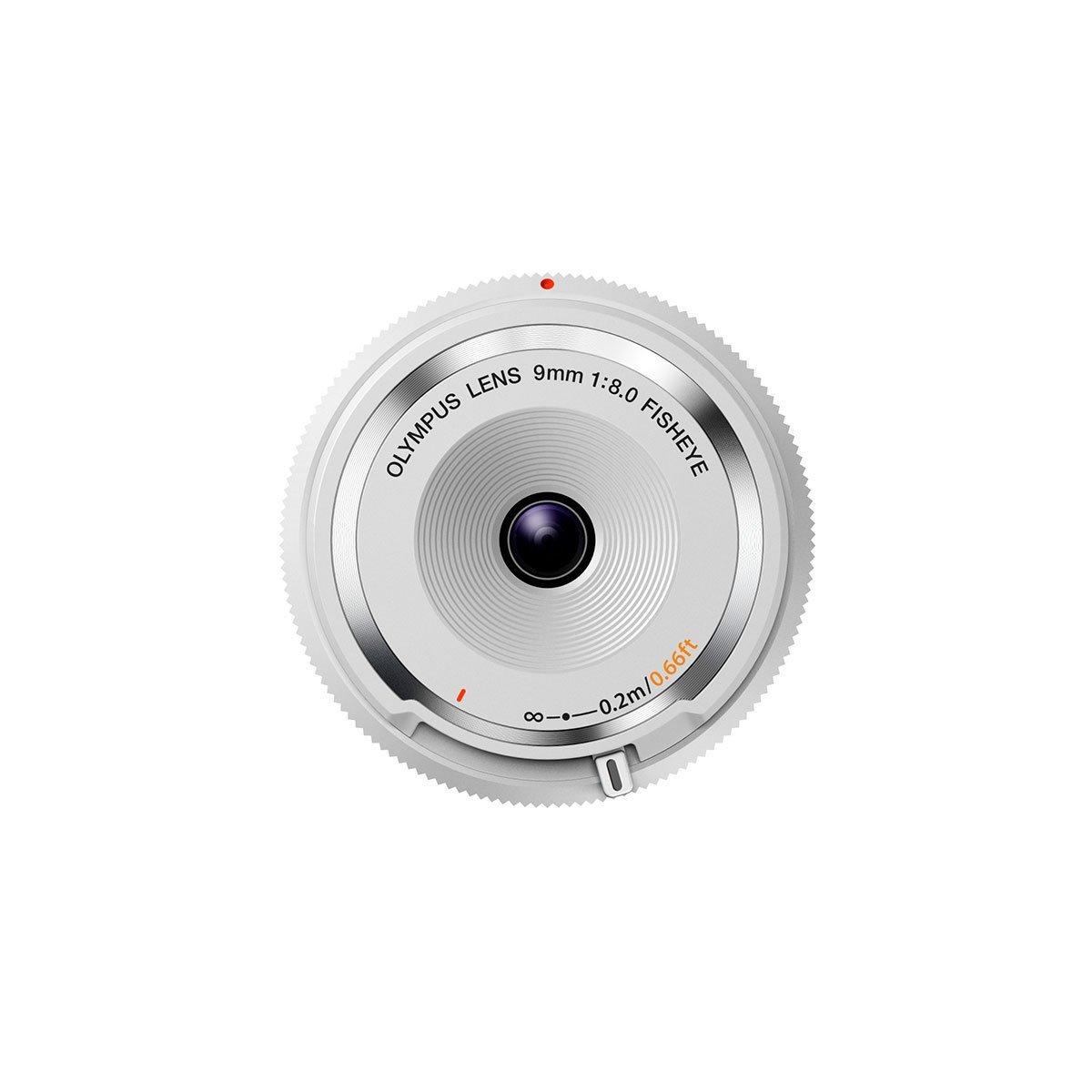 Olympus Body cap lens 9mm f/8 fisheye valkoinen Olympus Body cap lens 9mm f/8 fisheye valkoinen