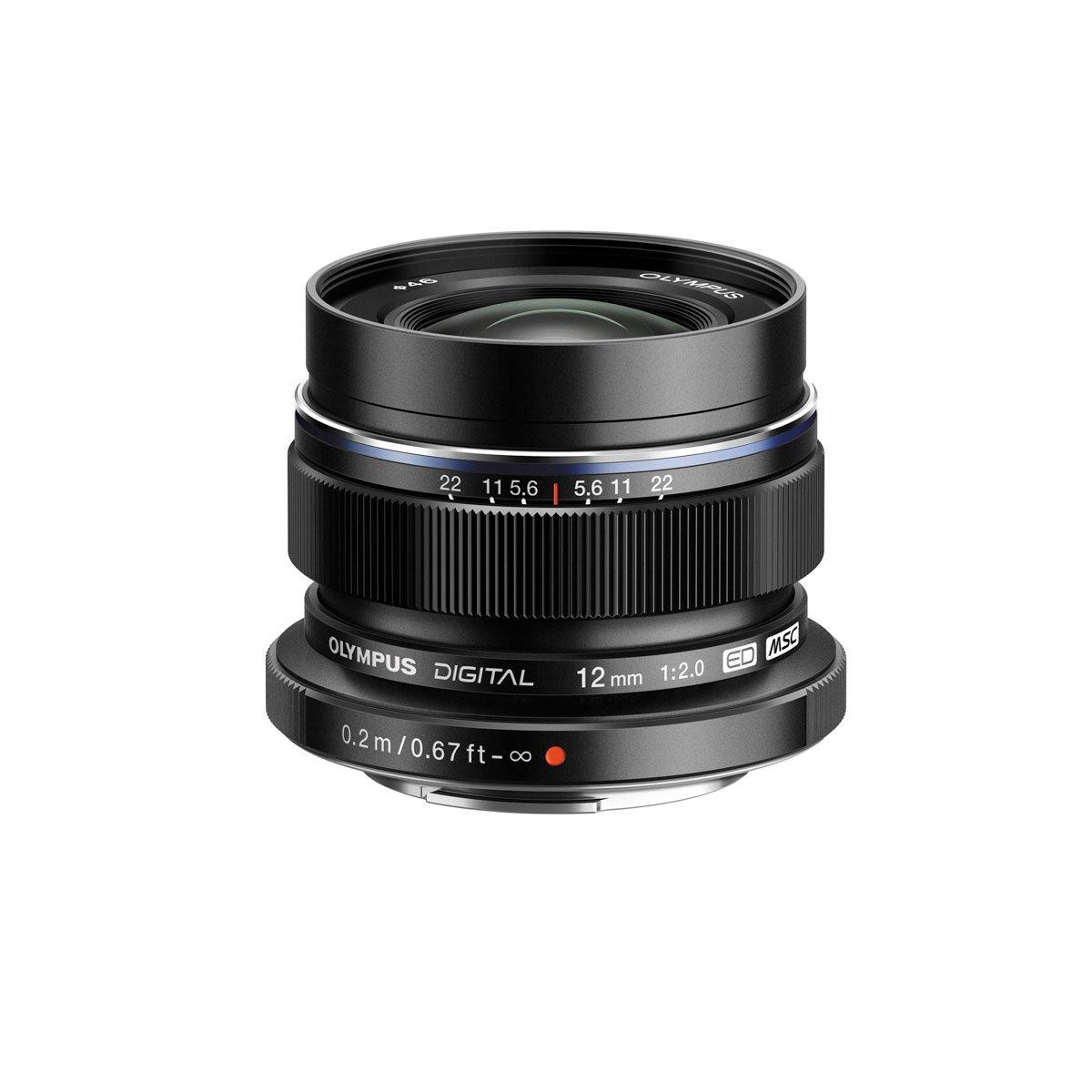 Olympus M.Zuiko Digital ED 12mm f/2 musta