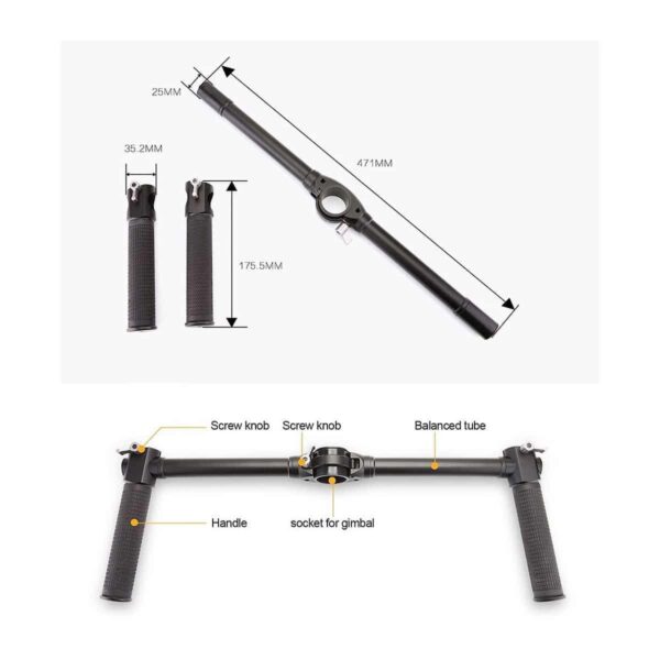 Zhiyun Dual Handle Crane ja Crane-M gimbaaleihin Zhiyun Dual Handle Crane ja Crane-M gimbaaleihin