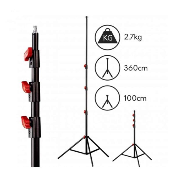 Lencarta Pneumatic Air Light Stand 265cm