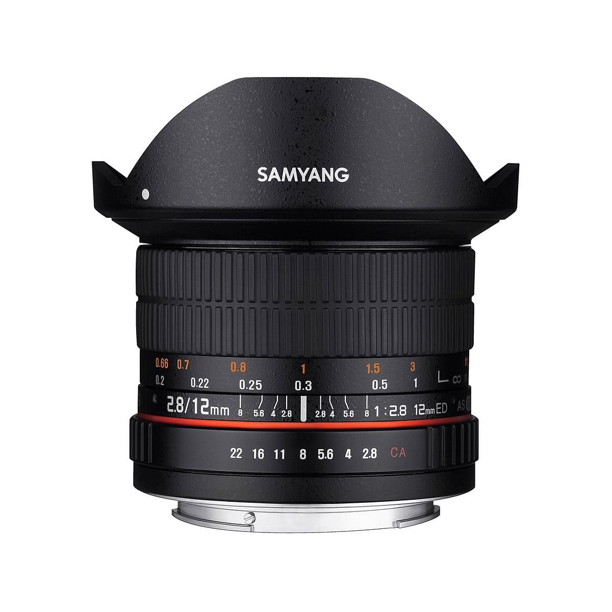 Samyang 12mm f/2.8 ED AS NCS Fisheye (full frame) – Canon EF