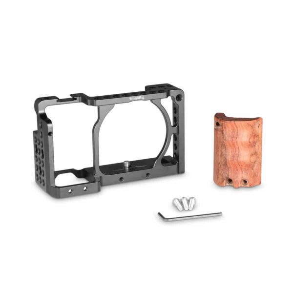 SmallRig Cage with Wooden Handgrip for Sony A6000 / A6300 / A6500 2082 SmallRig Cage with Wooden Handgrip for Sony A6000 / A6300 / A6500 2082