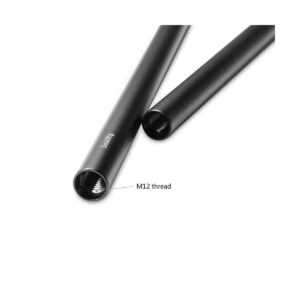 SmallRig 2pcs 15mm Black Aluminum Alloy Rod (M12-30cm) 1053