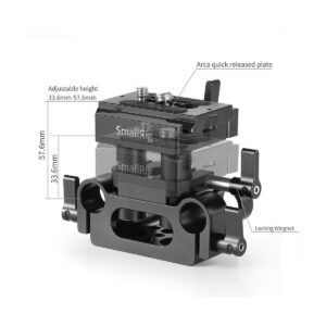 SmallRig Universal 15mm Rail Support System Baseplate 2272
