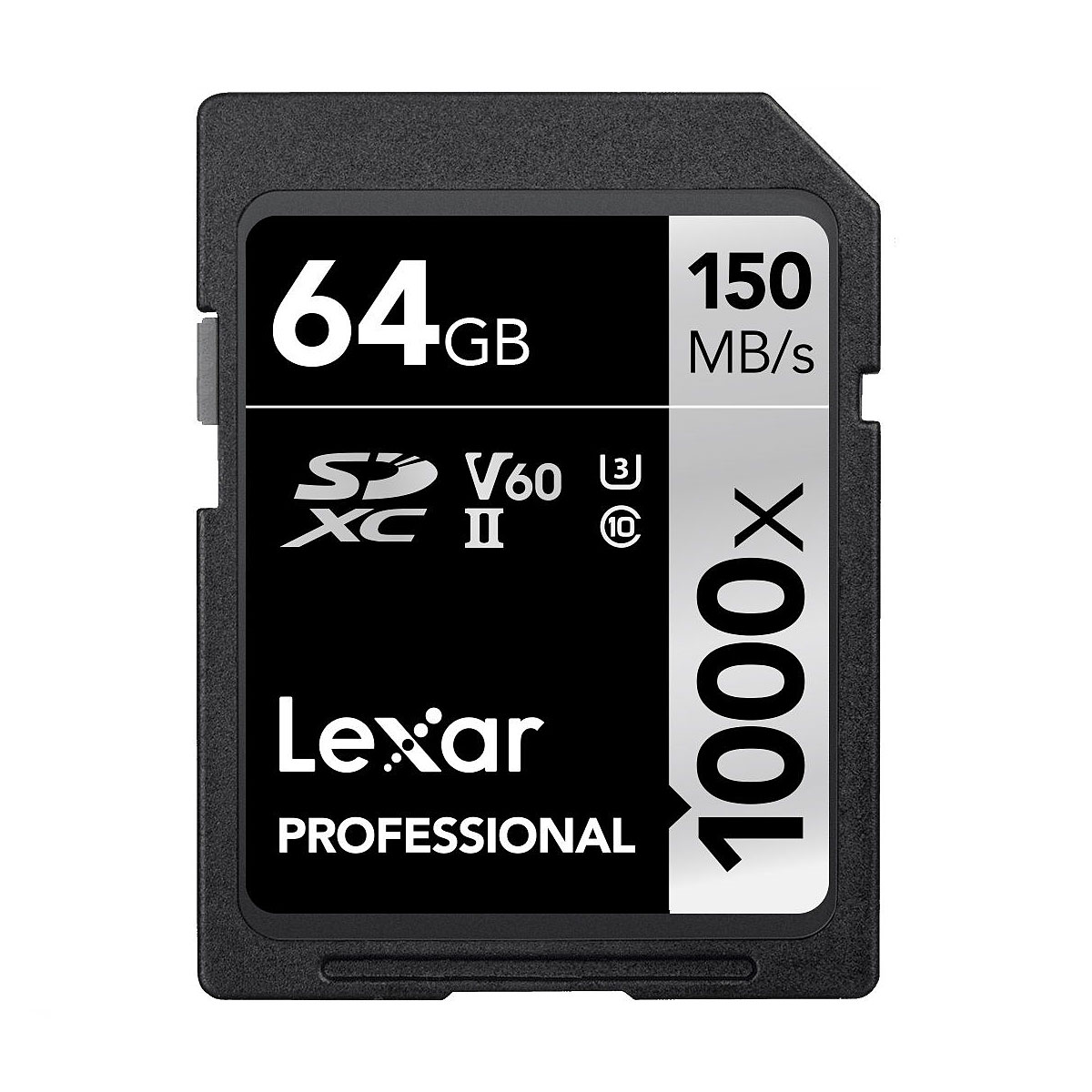 Lexar Pro 1000X SDHC UHS-II U3 (V60) R150/W90 64gb