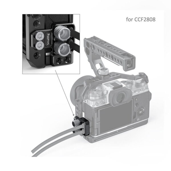 SmallRig HDMI and USB Type-C Cable Clamp for FUJIFILM X-T4 Cages BSC2809
