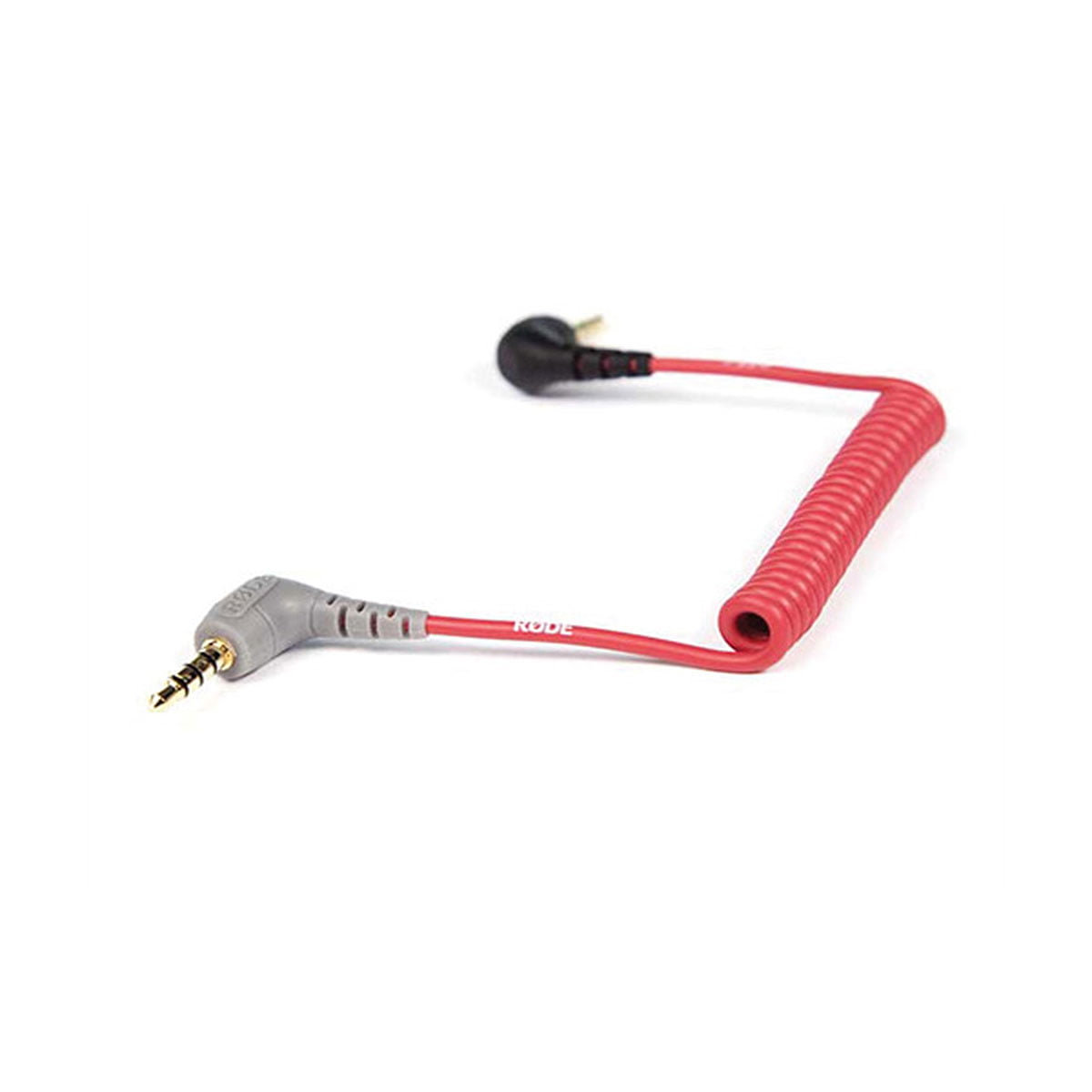Rode SC7 3.5mm Right-Angle TRS to 3.5mm Right-Angle TRRS Coiled Adapter Cable Mobiililaitteille