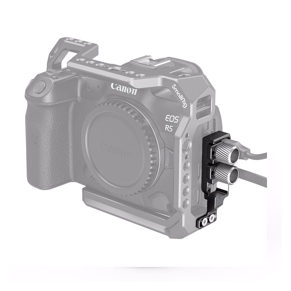 SmallRig HDMI and USB-C Cable Clamp for EOS R5 and R6 Cage 2981