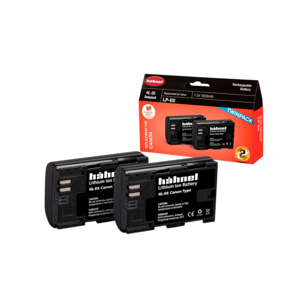 Hähnel HL-E6 ( Canon LP-E6 ) Twin Pack