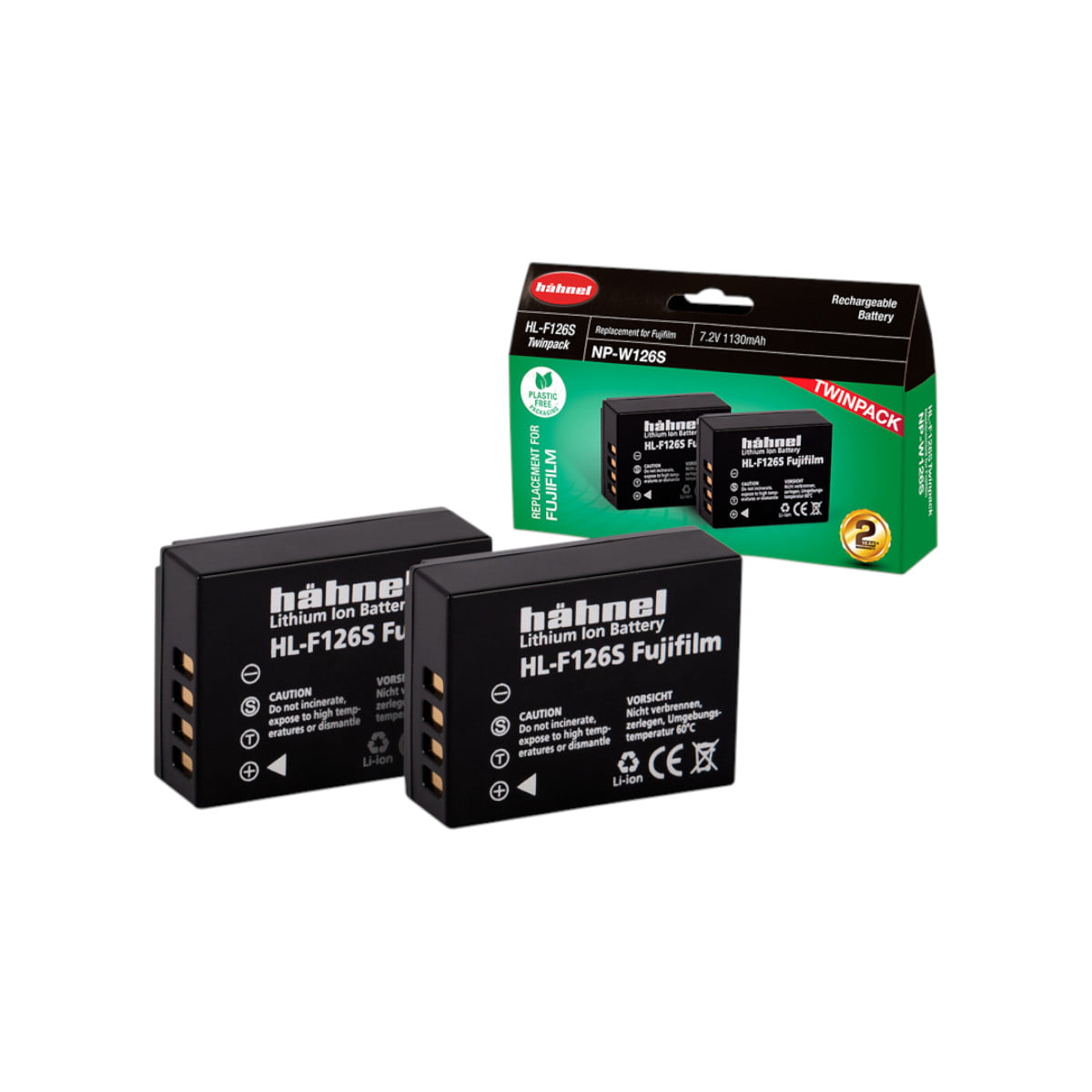 Hähnel HL-F126S ( Fuji NP-W126S ) Twin Pack
