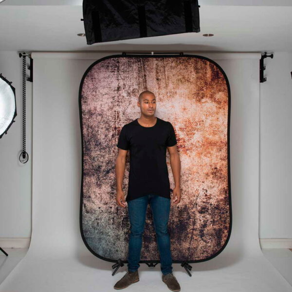 Lastolite Urban Collapsible Background 1.5 x 2.1m Tarnished Metal/Container