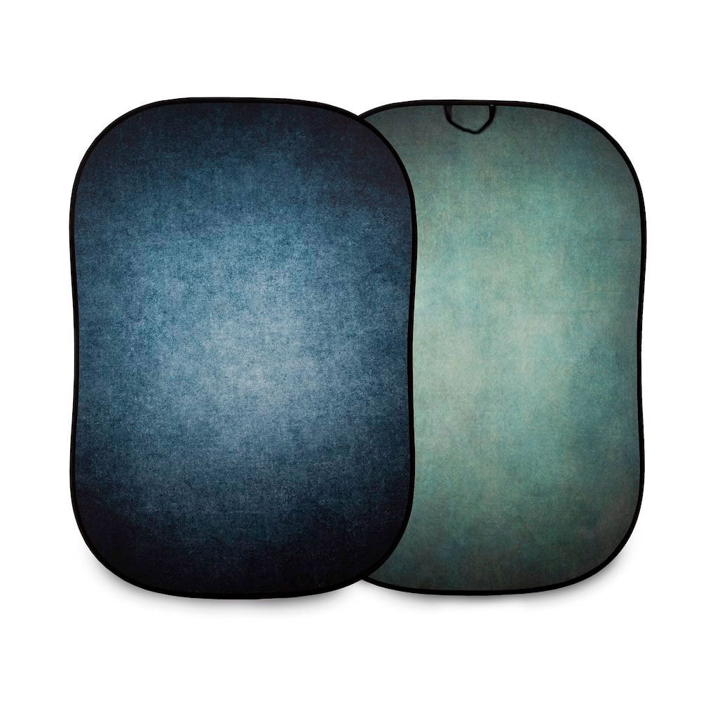 Lastolite Vintage Collapsible Background 1.5 x 2.1m Ink/Sage