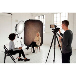 Lastolite Vintage Collapsible Background 1.5 x 2.1m Walnut/Pewter