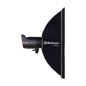 Elinchrom_Rotalux_Rectabox_60x80cm_002 Elinchrom Rotalux Rectabox 60 x 80cm, black studio light with large rectangular softbox, shown in side profile against a white background.