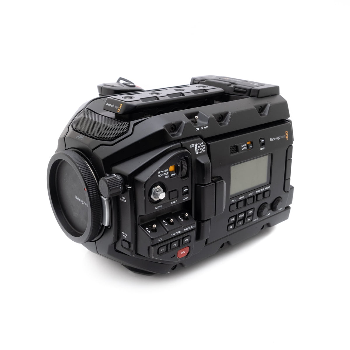 Blackmagic Ursa Mini Pro 4.6K G1 + shoulder rig - Käytetty