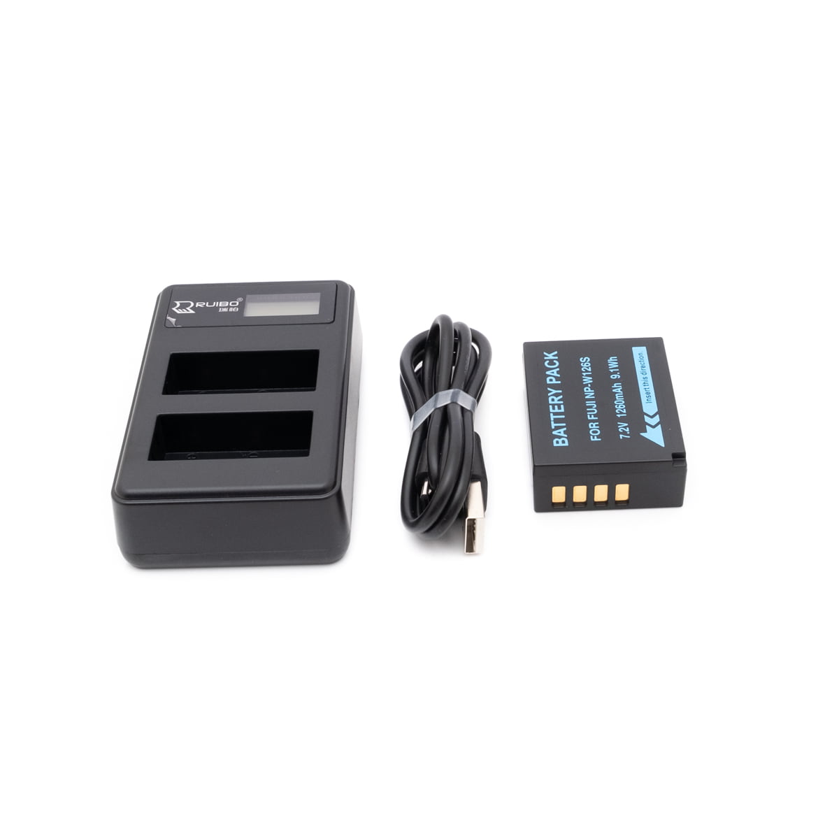 Ruibo Dual Charger Fuji NP-W126 + accessory battery - Used
