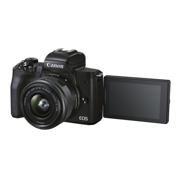 Canon EOS M50 Mark II + EF-M 15-45mm f/3.5-6.3 IS STM -Musta