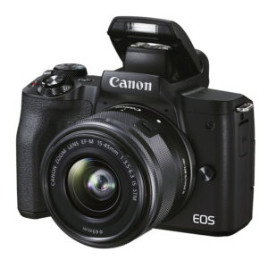 Canon EOS M50 Mark II + EF-M 15-45mm f/3.5-6.3 IS STM -Musta