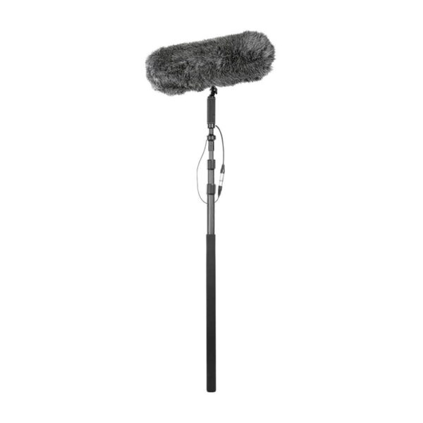The Boya BY-WS1000 Professional windscreen is a fuzzy windscreen for boom microphones, designed for use on long, retractable columns for high quality professional sound reproduction.