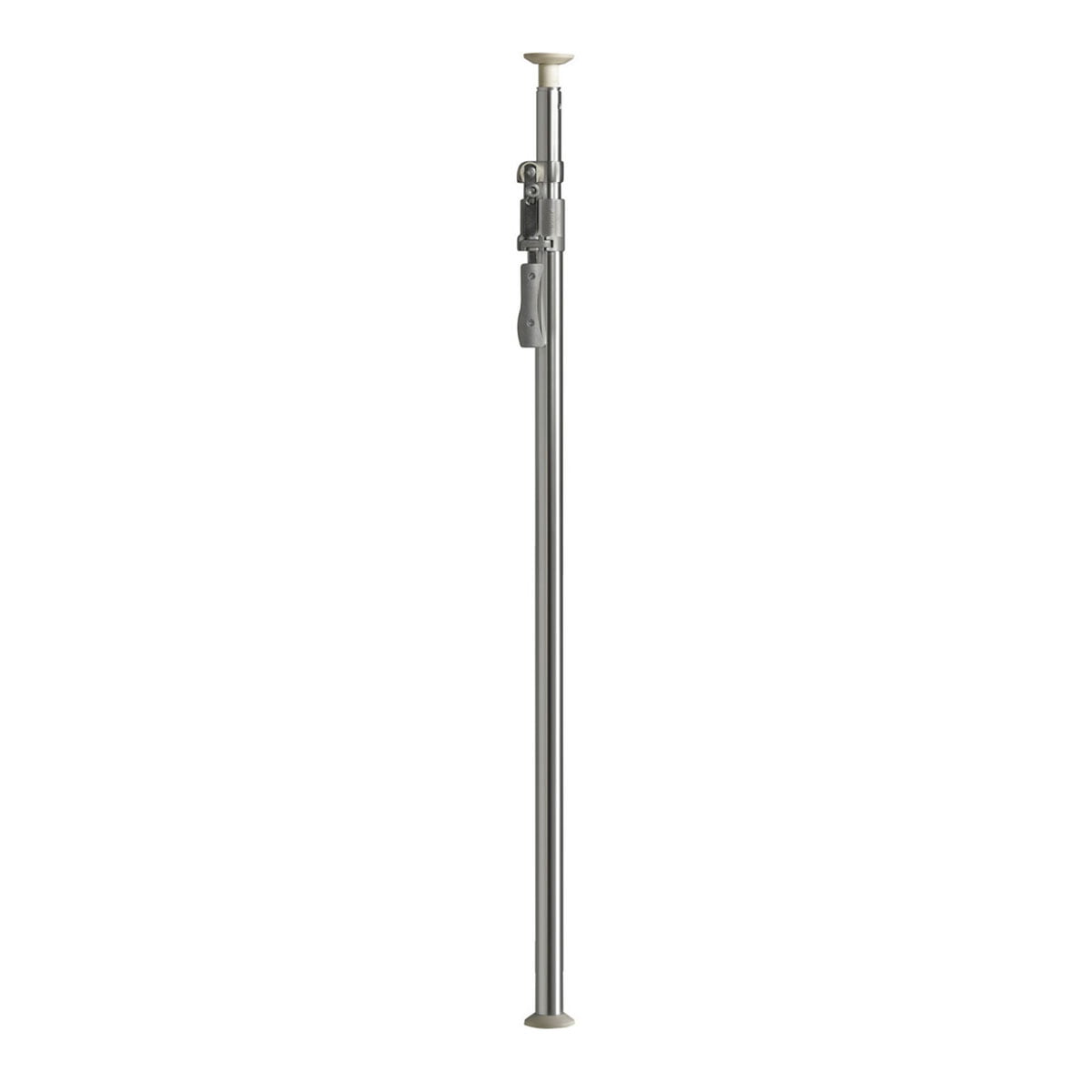 The silver-coloured Kupo KP-M1527PD Kupole 150-270 cm with rubber end caps and lever lock is shown vertically against a white background.