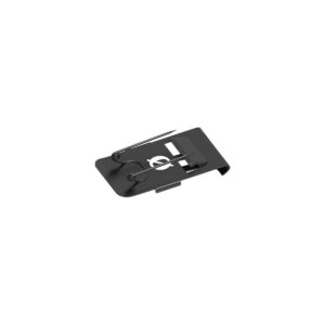 The Rode FlexClip GO is a black metal money clip with a minimalist design, a cut-out dollar sign and a secure lock for holding banknotes or cards.