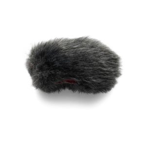 Joby Windjammer Wavo Pro on pieni, soikea harmaa, karvapeitteinen mikrofonin tuulilasin suojus, joka tunnetaan nimellä kuollut kissa, joka näkyy tavallisella valkoisella pohjalla.