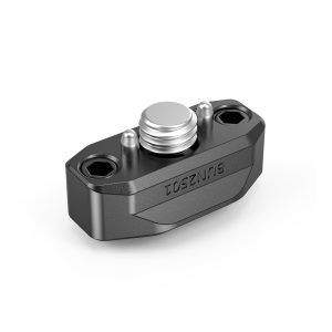 Black metal SmallRig 2501 Nato Rail 35mm w/ ARRI Locating Screw, with large central silver screw, two hexagonal screw holes on each side and "BUNZ501" engraved on the plate.