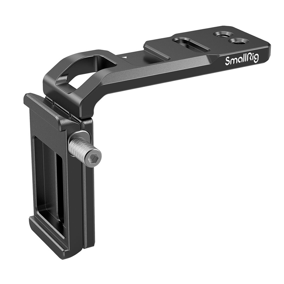 SmallRig 3006 QR Extension Bracket for Crane 2S on musta metallinen kameran lisävarustekiinnike, jossa on säädettävä liukuvarsi ja kiristysruuvi ja joka on suunniteltu kameravarusteiden ja lisävarusteiden kiinnittämiseen tai tukemiseen.