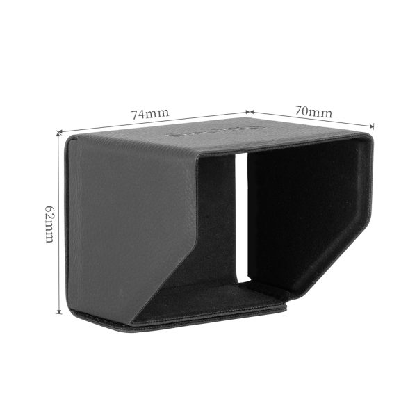 SmallRig 3206 Aurinkosuoja Sony A7S III / 7C / ZV-1 / FX3 -objektiiville on suorakulmainen musta, molemmista päistä avoin, 74 mm leveä, 70 mm syvä ja 62 mm korkea linssinsuojus. Sisäpuoli on vuorattu pehmeällä materiaalilla lisäsuojan lisäämiseksi.