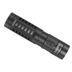 The SmallRig 3468 Forevala S20 On-Camera Microphone is a black, cylindrical microphone with a vented metal body, side switch and "SmallRig" printed in white on the bottom.