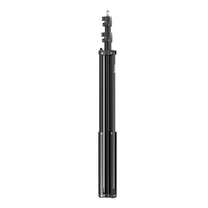 SmallRig 3736 RA-S280 Light Stand Air Cushioned is a black, foldable tripod stand with adjustable parts and top mounting screw, shown upright against a white background.
