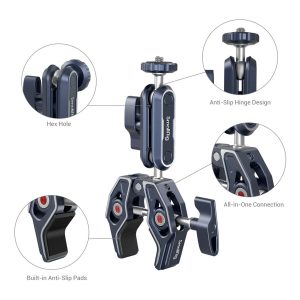 SmallRig 3757 Crab-Shaped Clamp with Ballhead Magic Arm