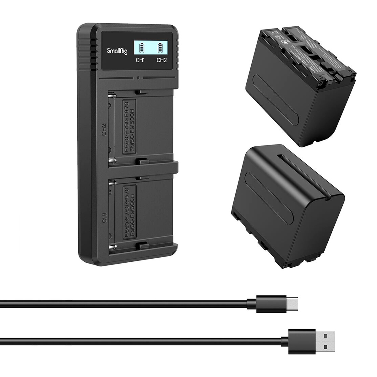 SmallRig 3823 NP-F970 Battery & Charger Kit