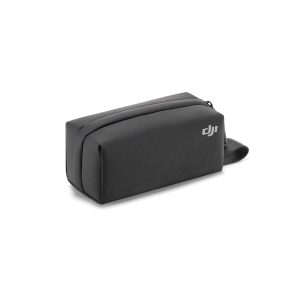 The DJI Osmo Pocket 3 Carrying Case is a rectangular black zippered case with a small handle and the DJI logo on the side on a white background.