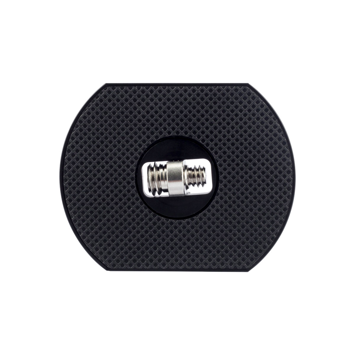 The Sirui Quick Release Plate TY-FD01 is a black, textured camera tripod plate with a central silver screw, pictured above with a white background.