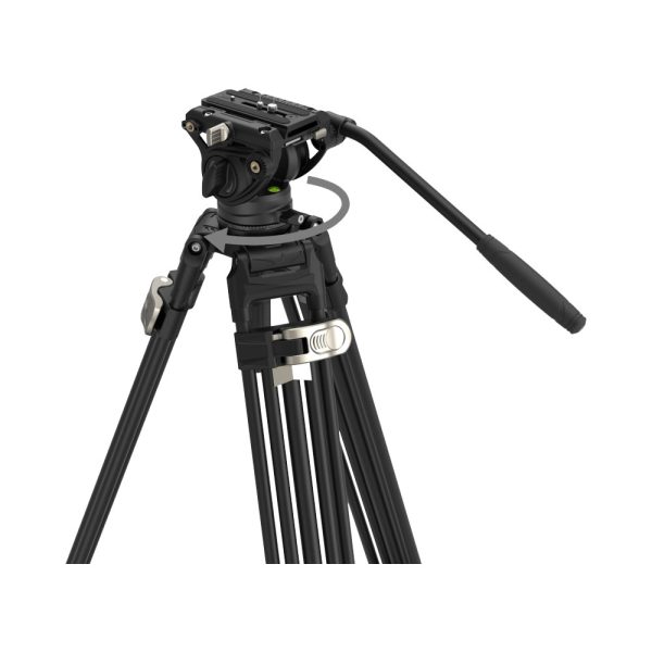 SmallRig 4163 Heavy-Duty Aluminium Video Tripod Kit The FreeBlazer AD-80 features adjustable legs, a mounted liquid head, long pan handle and locking mechanism - ideal for cameras and video equipment.