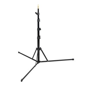 The Godox S30 Light Stand is a black adjustable tripod tripod stand with three wide legs and a central pole extended to medium height, designed to support lighting equipment in photography or videography.