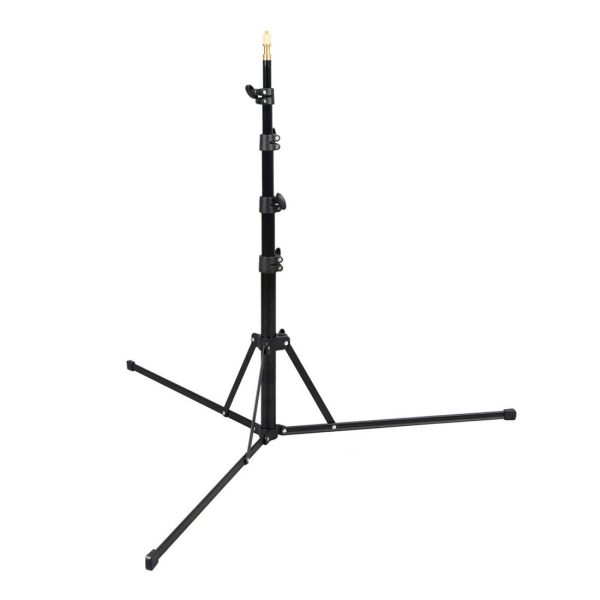 The Godox S30 Light Stand is a black adjustable tripod tripod stand with three wide legs and a central pole extended to medium height, designed to support lighting equipment in photography or videography.