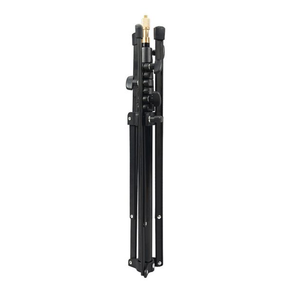 The Godox S30 Light Stand, shown folded against a white background, is a black, foldable tripod with a gold-coloured mounting screw on top.