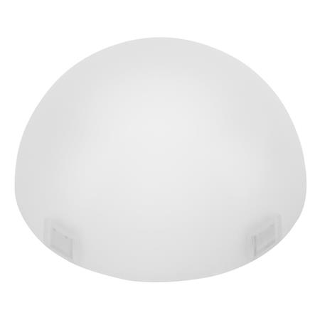 Godox AK-R11 Dome on himmeän valkoinen, kupolin muotoinen kattovalaisimen suojus, jossa on kaksi pientä kiinnitysklipsiä pohjassa helppoa kiinnitystä varten.