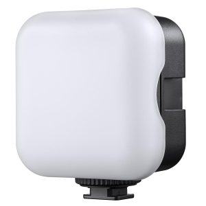 The Godox Litemons LED Light (RGB) LED6R is a compact, square LED video light with a white diffuser at the front, black sides and a bottom bracket for use with cameras or tripods.
