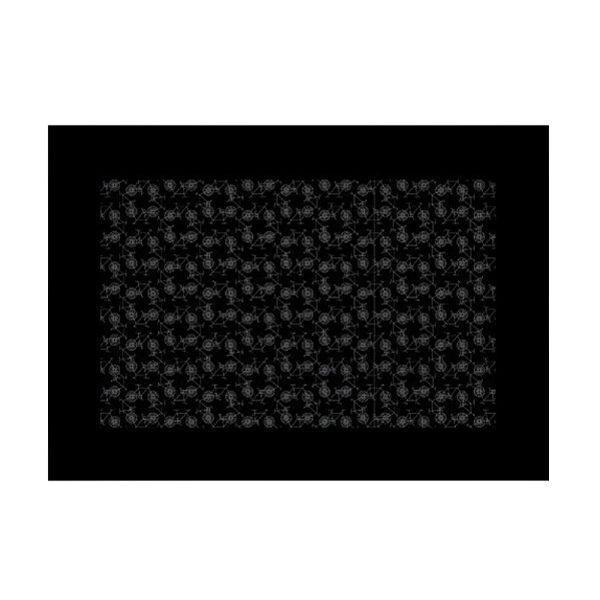 Godox Slide Filter AK-S03 (10 pieces) presents black rectangles with repeating, small white geometric patterns at evenly spaced intervals on a dark background, all framed by a larger white border.