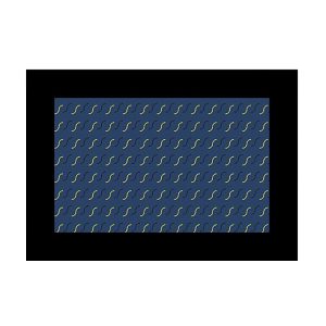 The Godox Slide Filter AK-S03 (10 pcs) features a blue rectangular design with repeating yellow slashes surrounded by a thick black frame and a thin white border.