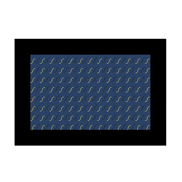 The Godox Slide Filter AK-S03 (10 pcs) features a blue rectangular design with repeating yellow slashes surrounded by a thick black frame and a thin white border.