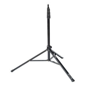 The SmallRig 4379 RA S200 Light Stand is a black, adjustable tripod tripod stand with three extendable legs and a telescopic centre pole, suitable for supporting lights or cameras.