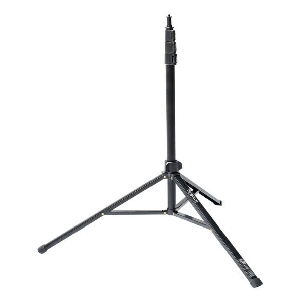 The SmallRig 4379 RA S200 Light Stand is a black, adjustable tripod tripod stand with three extendable legs and a telescopic centre pole, suitable for supporting lights or cameras.