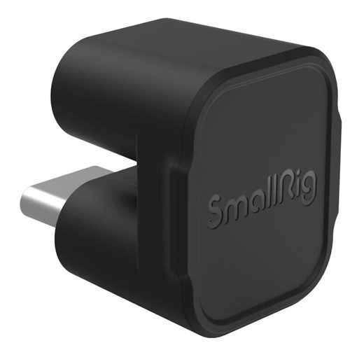 SmallRig 4406 Type C Type C audio signal adapter with black square design and silver metal connector.