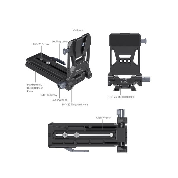 SmallRig 4323 V-Mount Battery Mount Plate Kit for Cinema Cameras