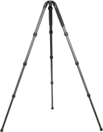 Sirui AR-3204 carbon fibre tripod, a black tripod camera stand with adjustable legs, is extended and stands upright against a light background.