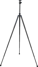 Sirui Traveler X-I Carbon Tripod Kit AT-125 + B00K on korkea ja kevyt kolmijalkainen kolmijalkainen kolmijalkainen kolmijalka, jossa on kolme ulosvedettävää jalkaa ja keskellä oleva säädettävä pylväs, joka näkyy valkoisella pohjalla.